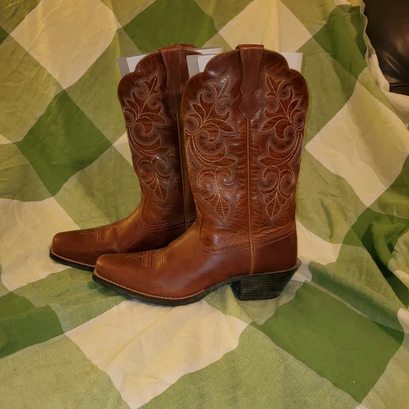Ariat Women's Round Up Stockman Western Boots - Picture 5 of 10